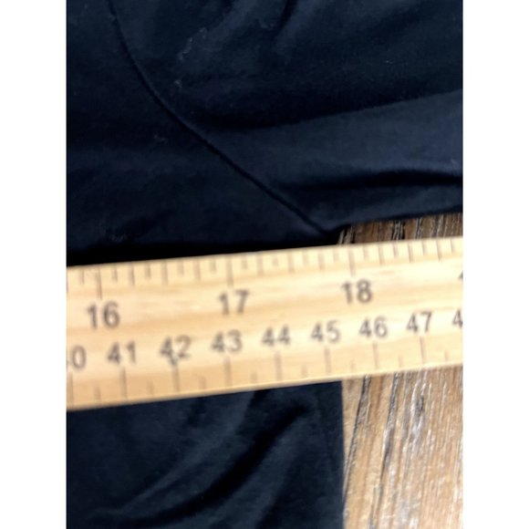 American Eagle Soft & Sexy black T shirt size XS draped front, deep v-neck, long - Picture 6 of 8